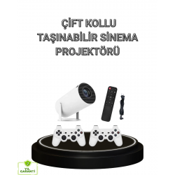 Mey İthalat® Bluetooth 5.0 ve Wi-Fi 6 Akıllı 4K Projeksiyon