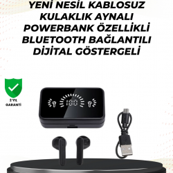 Mey İthalat® Bluetooth 5.1 Destekli  bluetooth kulaklık – ANC ve Stereo Sesli