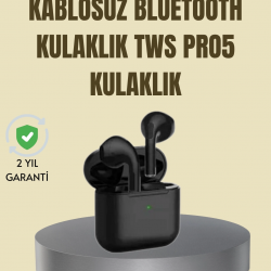 Mey İthalat® Bluetooth 5.1 Teknolojili TWS Pro 5 – Güçlü ve Kararlı Bağlantı
