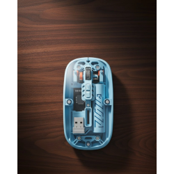 Mey İthalat® Bluetooth 5.2 Destekli Mavi Pilli Kablosuz Mouse