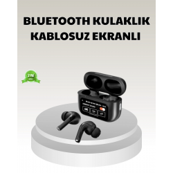Mey İthalat® Bluetooth 5.3 ANC Kablosuz Kulaklık – Dokunmatik Kontrol, Dijital Ekran ve Uzun Pil Ömrü