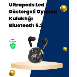 Mey İthalat® Bluetooth 5.3 Kablosuz Kulaklık 30mm Sürücü LED Ekranlı Mikrofonlu