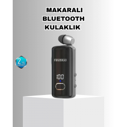 Mey İthalat® Bluetooth 5.3 Kablosuz Kulaklık Geri Çekilebilir Kablolu ve Ekranlı