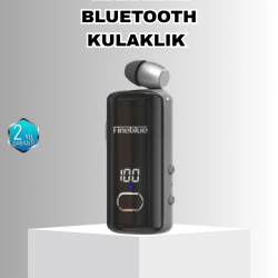 Mey İthalat® Bluetooth 5.3 Kablosuz Kulaklık Geri Çekilebilir Kablolu ve Ekranlı