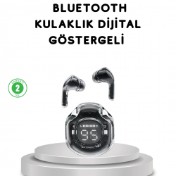 Mey İthalat® Bluetooth 5.3 Kablosuz Kulaklık HiFi Stereo ve Ekstra Bass Dijital Ekranlı