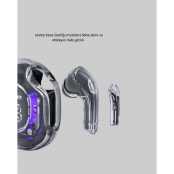 Mey İthalat® Bluetooth 5.3 TWS Kulaklık Gürültü Engelleyici Üçlü Mikrofonlu Ergonomik Tasarım