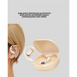 Mey İthalat® Bluetooth 5.4 Çeviri Kulaklığı LED Ekranlı