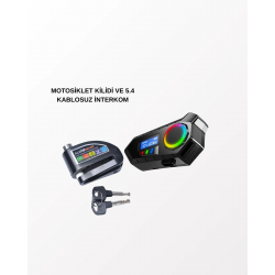 Mey İthalat® BLUETOOTH 5.4 KABLOSUZ İNTERKOM+ MOTOR DİSK KİLİDİ
