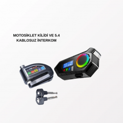 Mey İthalat® BLUETOOTH 5.4 KABLOSUZ İNTERKOM+ MOTOR DİSK KİLİDİ