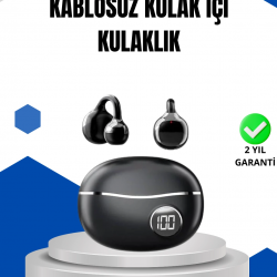 Mey İthalat® Bluetooth 5.4 Kablosuz Kulaklık – Açık Kulak Güvenli Tasarım ve Hızlı Şarj Özelliği