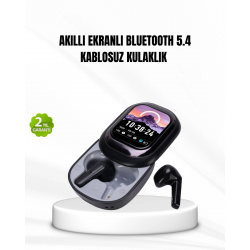 Mey İthalat® Bluetooth 5.4 Kulaklık – Gürültü Engelleme ve Akıllı Ekranlı Şarj Kutusu