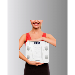 Mey İthalat® Bluetooth Akıllı Tartı – 8 Fonksiyonlu Dijital Baskül, 180 kg Kapasiteli