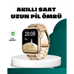 Mey İthalat® Bluetooth Arama Özellikli Akıllı Saat Uzun Pil Ömürlü