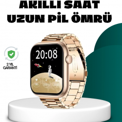 Mey İthalat® Bluetooth Arama Özellikli Akıllı Saat Uzun Pil Ömürlü
