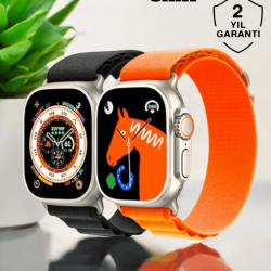 Mey İthalat® Bluetooth Bağlantılı 49MM Dokunmatik Akıllı Saat Sağlık ve Spor Takip Özellikli