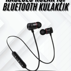 Mey İthalat® Bluetooth Bağlantılı Kablolu Mıknatıslı Sport Kulaklık