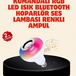 Mey İthalat® Bluetooth Bağlantılı RGB LED Ampul – Şık ve Fonksiyonel