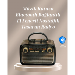 Mey İthalat® Bluetooth Bağlantılı Taşınabilir Hoparlör – FM/AM Radyo Özellikli, Şarj Edilebilir Batarya, 1 kg