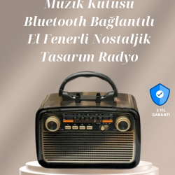 Mey İthalat® Bluetooth Bağlantılı Taşınabilir Hoparlör – FM/AM Radyo Özellikli, Şarj Edilebilir Batarya, 1 kg