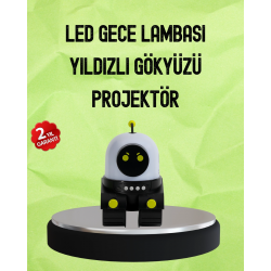 Mey İthalat® Bluetooth Bağlantılı Yüksek Çözünürlüklü Galaksi Projektör