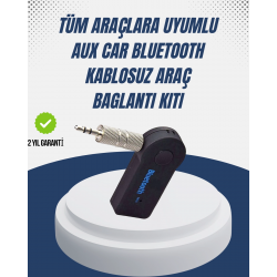 Mey İthalat® Bluetooth Destekli AUX Müzik ve Konuşma Cihazı