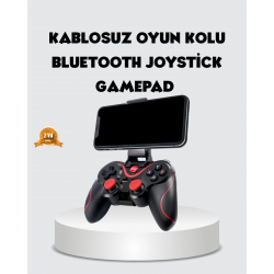 Mey İthalat® Bluetooth Gamepad Kablosuz Oyun Kumandası Tek Cihaz Destekli