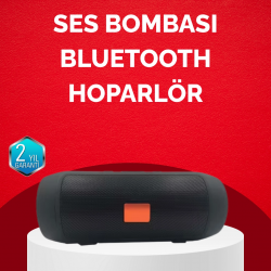 Mey İthalat® Bluetooth Hoparlör 20W Bass Güçlü Ses USB Flash AUX Destekli