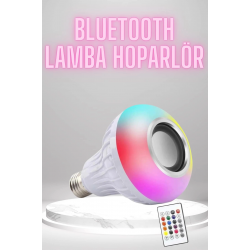 Mey İthalat® Bluetooth Hoparlör Akıllı Rgb Led Işık Renk Değiştirme Ses Bombası Ampül Görünümlü