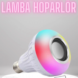 Mey İthalat® Bluetooth Hoparlör Akıllı Rgb Led Işık Renk Değiştirme Ses Bombası Ampül Görünümlü
