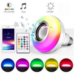 Mey İthalat® Bluetooth Hoparlör Akıllı Rgb Led Işık Renk Değiştirme Ses Bombası Ampül Görünümlü