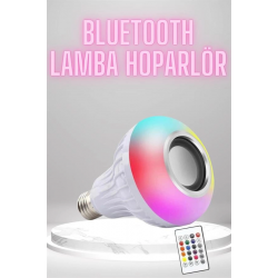 Mey İthalat® Bluetooth Hoparlör Akıllı Rgb Led Işık Renk Değiştirme Ses Bombası Ampül Görünümlü
