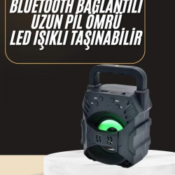 Mey İthalat® Bluetooth Hoparlör Android ve İOS Uyumlu Ses Bombası USB Girişli Taşınabilir