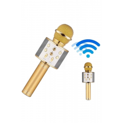 Mey İthalat® Bluetooth Hoparlör USB AUX SD Kart Kaoroke Mikrofon Uzun Pil Ömrü