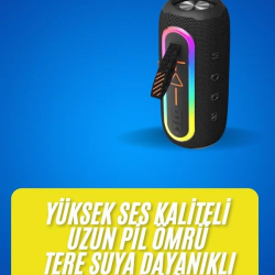 Mey İthalat® Bluetooth Hoparlör USB Şarjlı Uzun Pil Ömrü Android ve İOS Uyumlu Renkli