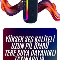 Mey İthalat® Bluetooth Hoparlör Uzun Pil Ömrü Taşınabilir Yüksek Ses Kaliteli