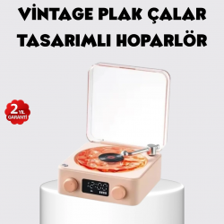 Mey İthalat® Bluetooth Hoparlörlü Gece Lambası Dijital Saatli Şeffaf Su Dalgası Işıklı Dekoratif