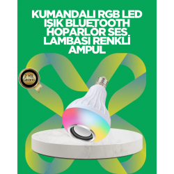 Mey İthalat® Bluetooth Hoparlörlü LED Ampul – 12W Enerji Tasarruflu