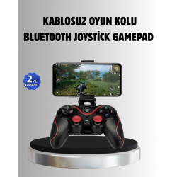 Mey İthalat® Bluetooth Kablosuz Gamepad TV PC Telefon Uyumluluğu Kolay Bağlantılı