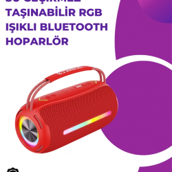 Mey İthalat® Bluetooth Kablosuz Hoparlör – Taşınabilir, Güçlü Ses
