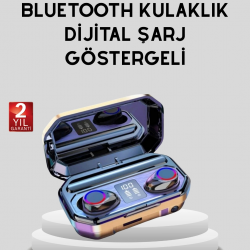 Mey İthalat® Bluetooth Kablosuz Kulaklık 4 Saat Kullanım Şarj Kutulu Düşük Enerji Tüketimli