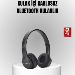 Mey İthalat® Bluetooth Kablosuz Kulaklık – Extra Bass, TF Kart, Mikrofonlu, Ayarlanabilir Ergonomik Tasarım
