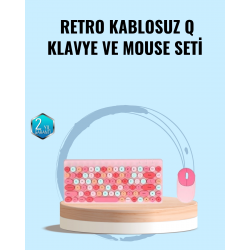 Mey İthalat® Bluetooth Klavye ve Mouse Kombinasyonu – USB Alıcılı, Kompakt, Uzun Ömürlü