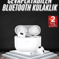Mey İthalat® Bluetooth Kulaklık 3. Nesil Ios Android Uyumlu Yeni Nesil Wireless Charge