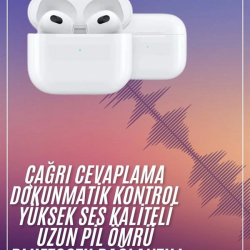 Mey İthalat® Bluetooth Kulaklık 3. Nesil Ios Android Uyumlu Yeni Nesil Wireless Charge