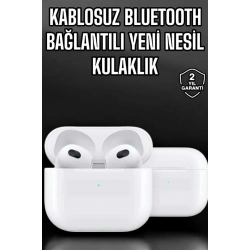 Mey İthalat® Bluetooth Kulaklık 3.Nesil Kablosuz Uzun Pil Ömrü Dokunmatik Kontrol