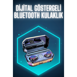 Mey İthalat® Bluetooth Kulaklık Android ve İOS Uyumlu ANC Özellikli Dijital Şarj Göstergeli
