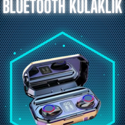 Mey İthalat® Bluetooth Kulaklık Android ve İOS Uyumlu ANC Özellikli Dijital Şarj Göstergeli