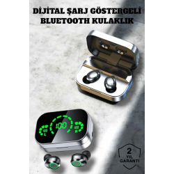 Mey İthalat® Bluetooth Kulaklık Çift Telefon Desteği ve Suya Dayanıklı Powerbankli