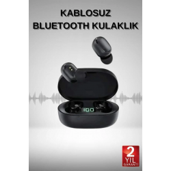 Mey İthalat® Bluetooth Kulaklık Dijital Göstergeli Yüksek Ses Kaliteli Uzun Pil Ömrü