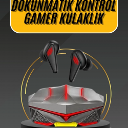 Mey İthalat® Bluetooth Kulaklık HD Ses Kaliteli Işıklı Metal Kasa Ios Android Uyumlu Mikrofonlu